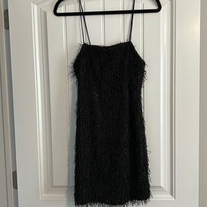 NEW w/ Tags black dress with fringe!